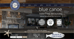 Desktop Screenshot of bluecanoerestaurant.com
